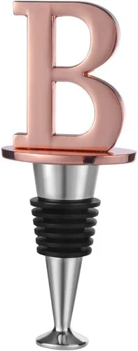 Miniatura 15 de Miicol Tapón para Botella de Vino, Tapón para Prosecco, Tapón de Vino de Oro Rosa, Tapón de Champán Personalizado, Tapón de Vino con Inicial, Regalo