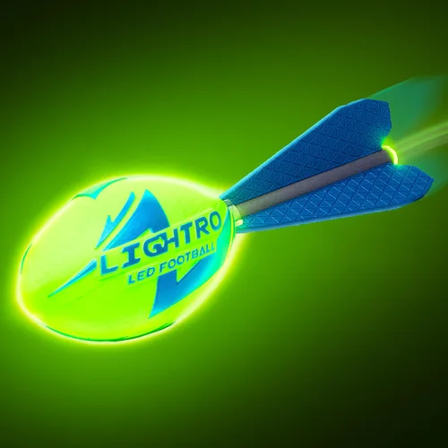 LIGHTRO - Fútbol de espuma que brilla en la oscuridad - Super brillante - LED inteligentes - Pilas incluidas - Juego de fútbol para niños 8 9 10 11