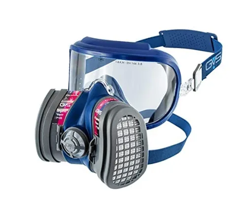 GVS SPR660 Elipse Integra Máscara de perfil bajo con gafas con filtros para polvo, gases orgánicos y vapores, M/L