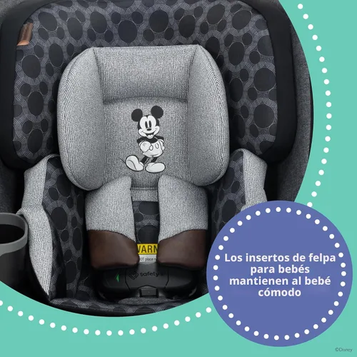 Miniatura 11 de Disney Baby Turn and Go - Asiento convertible todo en uno giratorio de 360 grados, diseño vintage de Mickey Mouse