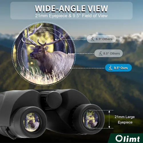 Miniatura 5 de Binoculares compactos de 6 x 25, mini bolsillo pequeño tamaño portátil 9.5 ° campo de visión gran angular de 0.827 in, ocular grande, gafas ED