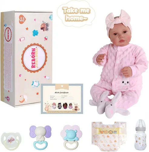 Miniatura 7 de BABESIDE Reborn Baby Doll Boy - Muñeca realista de vinilo suave de 20 pulgadas con cuerpo posable y accesorios, muñeca de bebé recién nacido