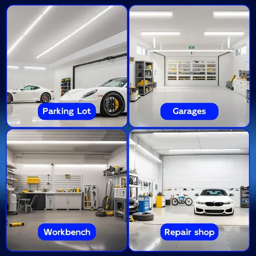 Miniatura 7 de hykolity Luz LED de tienda de 30 W, 2 pies, 3500 lm 6500 K, luz blanca súper brillante, lámpara de techo enlazable, luz de tubo LED T8 integrada