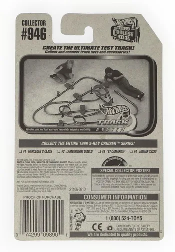 Miniatura 2 de Mattel Hot Wheels 1999 Escala 1:64 X-Ray Cruiser Series Verde azulado oscuro Lamborghini Diablo Diablo Die Cast Car 2/4