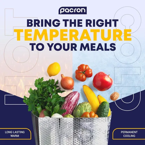 Miniatura 5 de Paquete de 10 forros aislados de 8 x 8 x 8 pulgadas, bolsas de envío aisladas autosellantes para alimentos y productos perecederos, forros