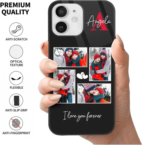Miniatura 3 de Easycosy Fundas de teléfono personalizadas con imagen para 17, 16, 15, 11, 12, 13, 14 Pro/Max/Mini XR X Xs Max, funda personalizada para iPhone
