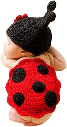 Accesorios de fotografía para bebés recién nacidos, accesorios para sesión de fotos, trajes de ganchillo de punto unisex lindo sombrero pantalones