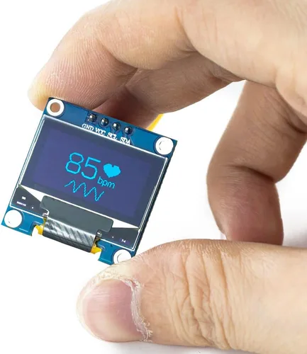 Miniatura 5 de Hosyond 5 Piezas 0.96 Pulgadas OLED I2C IIC Módulo de Pantalla 12864 128x64 Píxeles SSD1306 Mini Pantalla OLED Autoluminiscente Compatible con Azul