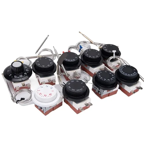 Miniatura 2 de SYOAXVVD 1 unids Rainbow 3 Pines Termostato Mecánico Interruptor de Temperatura Controlador Ajustable TS-120S R 32.0-248.0 °F Celsius