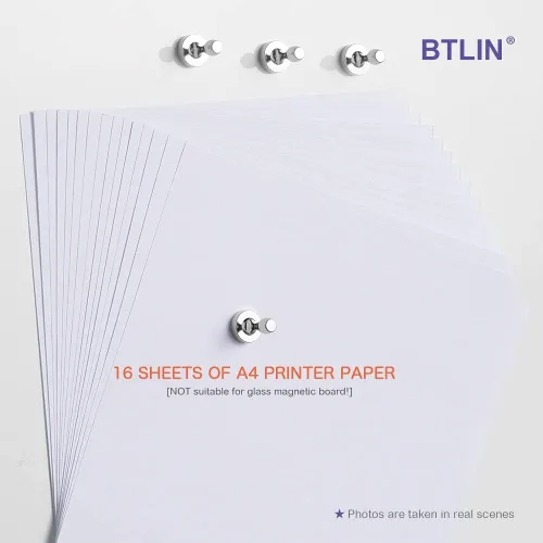 Miniatura 3 de BTLIN Imanes para nevera, pequeños y fuertes, mini pines magnéticos para cocina, refrigerador, pizarra magnética, pizarra blanca, oficina, paquete