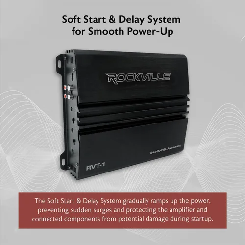 Miniatura 7 de Rockville RVA-M2 Amplificador de 2500 W pico/625 W CEA RMS