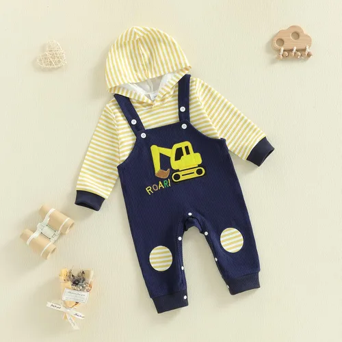 Miniatura 239 de Conjunto de ropa de otoño e invierno para bebé y niño, sudadera larga con capucha y pantalones para niños pequeños, 6, 12, 18, 24 meses, 2T