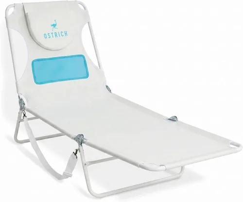 Miniatura 12 de Ostrich The Ladies - Tumbona cómoda con soporte para el pecho, plegable y portátil reclinable para exteriores, patio, playa, césped, camping, Verde