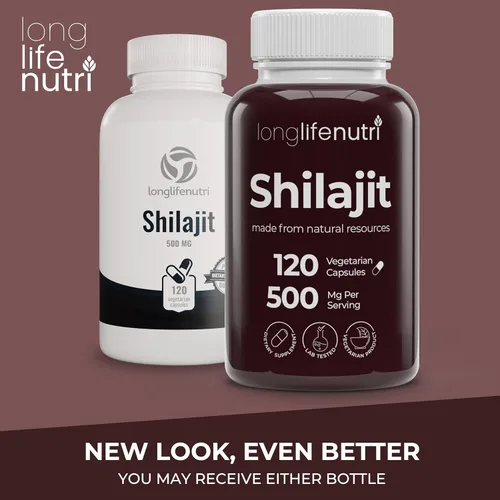 Miniatura 4 de Shilajit Extracto puro del Himalaya de 500 mg con 15% de ácido fúlvico 500 mg – 120 cápsulas vegetarianas, suministro para 4 meses, suplemento