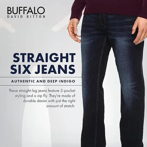 Miniatura 5 de Buffalo David Bitton Jeans Straight Six para hombre