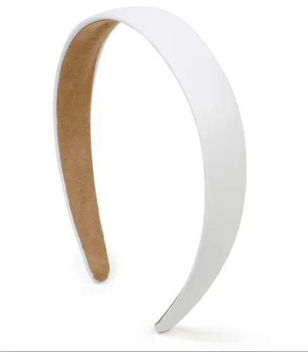 Miniatura 20 de Huachi Diademas negras para mujer, diadema negra de piel sintética para mujeres y niñas, banda de plástico duro para cabeza de colores sólidos