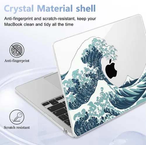 Miniatura 8 de May Chen para M4 MacBook Air de 13.6 pulgadas Funda 2025 2024 2023 2022 Modelos: A3240 A3113 M3 A2681 M2, Carcasa de plástico rígido para MacBook