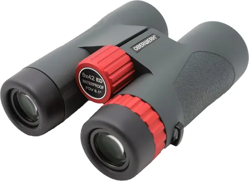 Oberwerk Binoculares Sport ED 8x42 – Prismáticos profesionales para adultos/senderismo y exteriores/observación de aves de nivel avanzado/armadura