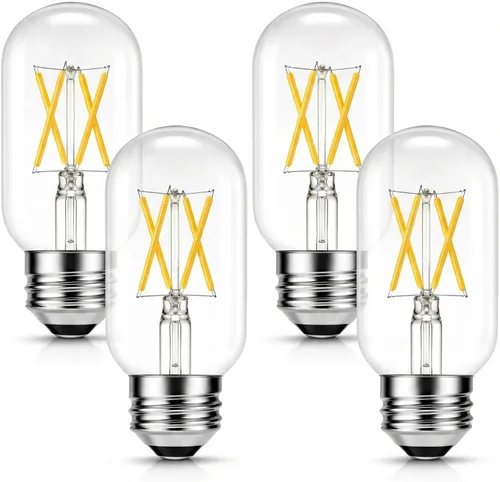 Miniatura 17 de Bombillas LED G16.5, regulables, 4 W (equivalente a 40 W), blanco cálido 2700 K, 400 lúmenes, base media E26, estilo de filamento vintage, sin