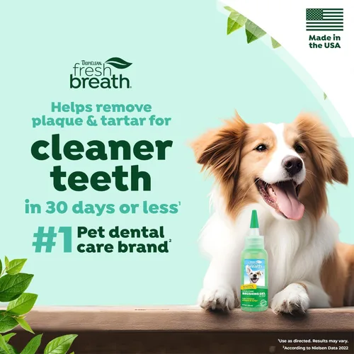 Miniatura 2 de TropiClean Gel de Limpieza Oral para Perros y Gatos Pasta de Dientes para Perros Gel Dental para Mascotas Uso con Cepillo de Dientes