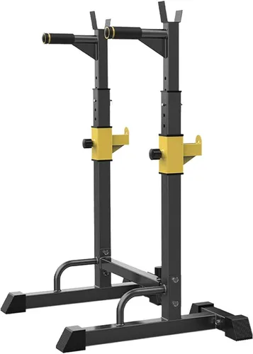 Soporte para sentadillas, estación de inmersión para barra paralela, ajustable, equipo de fitness para gimnasio en interiores y exteriores,