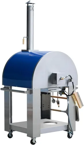Miniatura 3 de KOSTCH Horno de pizza de gas propano y leña de 32.5 pulgadas para cocina al aire libre en acero inoxidable, horno grande para pizza para exteriores