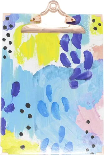 bloom daily planners Portapapeles tamaño carta – Estándar A4 (9 pulgadas de ancho x 12.5 pulgadas de alto) bonito tablero decorativo para Abstracto