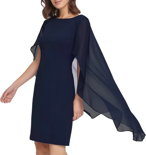Miniatura 2 de DKNY Vestido de capa de crepé para mujer