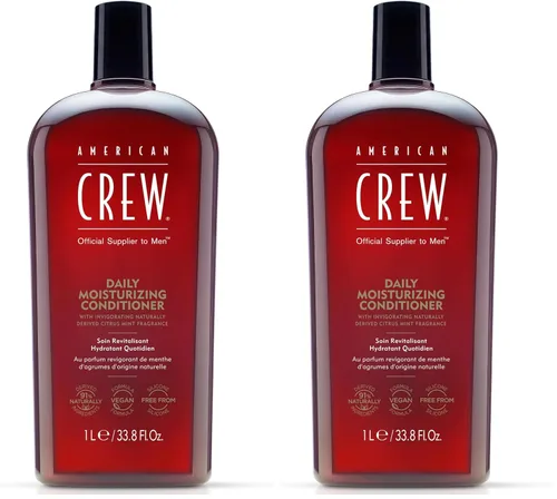 Miniatura 8 de American Crew Acondicionador para hombres, hidratante diario, derivado de forma natural, fórmula vegana, fragancia de menta cítrica, 33.8 onzas