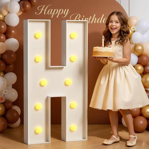 Miniatura 45 de Números de marquesina de 4 pies de alto, 4 pies de alto, números grandes iluminados 0 para 30, 40, 50, 60, decoración de fiesta de cumpleaños