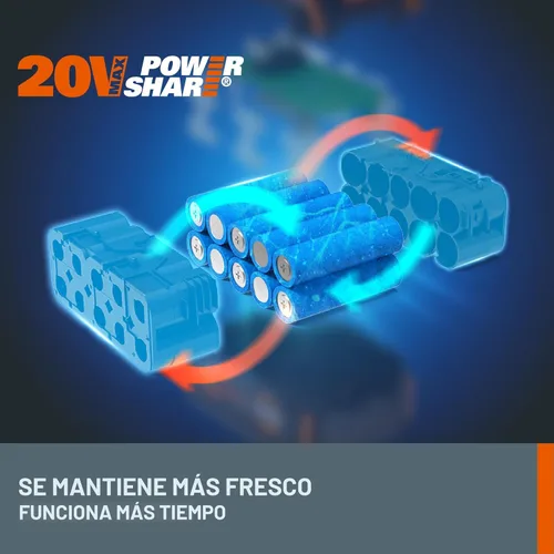 Miniatura 2 de Batería WORX de 20 V PowerShare de iones de litio de 2.0 Ah, 1 pieza, WA3669