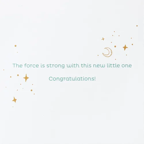 Miniatura 3 de Papyrus Tarjeta de Baby Shower de Star Wars (The Force is Strong)