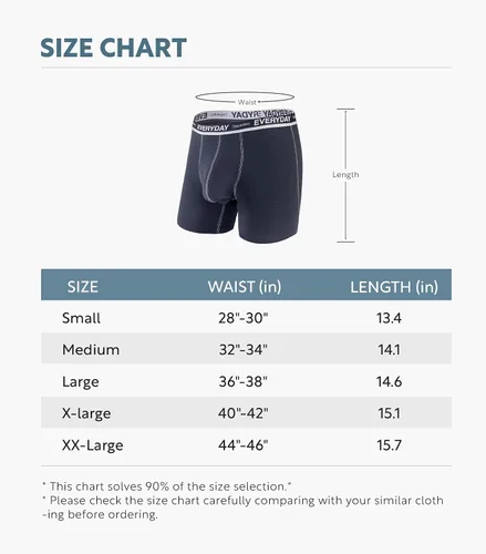 Miniatura 6 de Separatec Men's Underwear Cotton Boxer Briefs Breathable and Soft with Dual Pouch Design 7 Pack