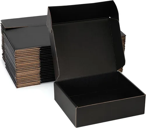 Miniatura 16 de Cajas de envío pequeñas de 9 x 6 x 2 pulgadas (paquete de 25) – Cajas de cartón corrugado blancas resistentes para pequeñas empresas, comercio Blanco