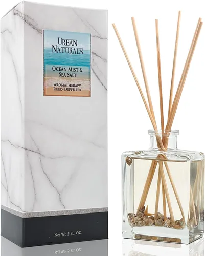 Miniatura 22 de Urban Naturals Balsam Forest - Juego de aceites difusores de varillas – Abeto Fraser, hoja perenne, pino, cedro leñoso y sándalo – Botella de vidrio