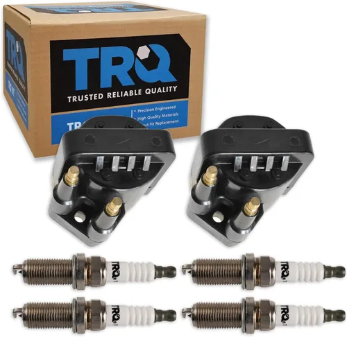 Miniatura 53 de Kit de Bobina de Encendido y Bujía TRQ 8 Piezas Bujías de Iridio Compatibles con Mercedes-Benz C250 2012-2015 y SLK250 2012-2015