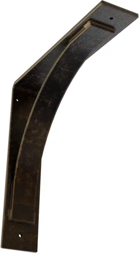 Miniatura 69 de Soporte de acero Morris de 3 pulgadas de ancho x 6 pulgadas de profundidad x 6 pulgadas de alto, latón envejecido