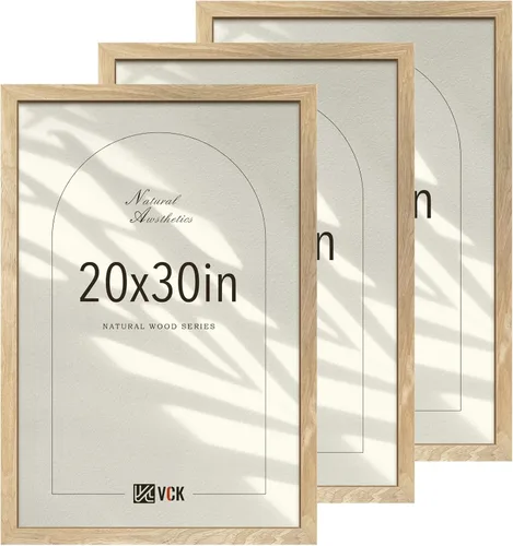 Miniatura 18 de VCK Juego de 3 portarretratos de madera negra de 8 x 10 pulgadas con exclusiva veta de madera, marco para el hogar, estudio y galería, mesa o colgar