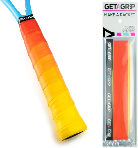 Miniatura 9 de Get A Grip - Grip personalizado para raqueta de tenis - Agarre antideslizante/de secado rápido para tenis - Grip precortado para raqueta de Pack