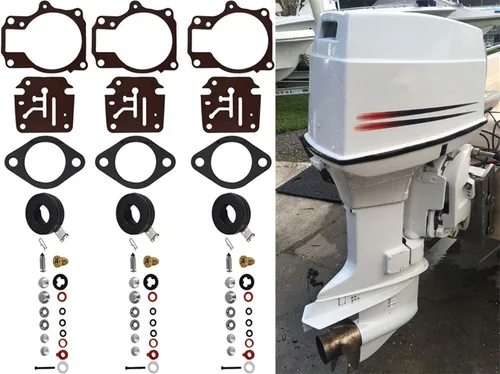 munirater Kit de reparación de carburador de 3 piezas con flotador de repuesto para 18 20 25 28 30 35 40 45 48 50 55 60 65 70 75HP