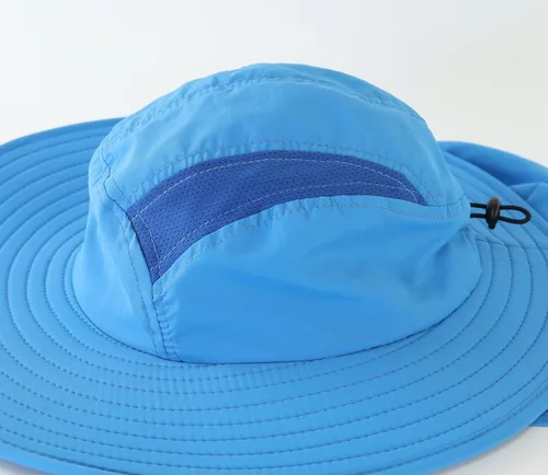 Miniatura 4 de Home Prefer - Gorra de protección solar SPF 50+ para hombre con ala ancha y solapa para el cuello