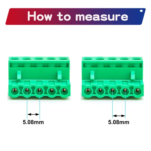 Miniatura 6 de Tcenofoxy - Conector Phoenix de 0.200 in 2/3/4/5/6/7/8/9/10/11/12/13/14/15/16/18/20/24 pines Phoenix Connector conector de bloque de terminales