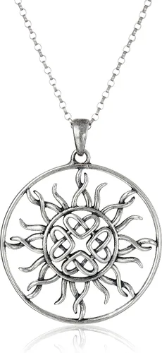 Miniatura 8 de Amazon Essentials . Collar con colgante celta de plata de ley 925 para mujer, cadena Rolo de 18 pulgadas, joyería hipoalergénica para mujer