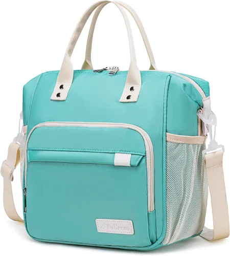 Miniatura 26 de TuErCao - Linda lonchera con forma de fresa para mujeres; bolsas de almuerzo para el trabajo, lonchera pequeña con aislamiento para pícnic, viaje