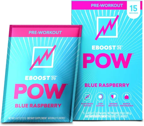 Miniatura 11 de EBOOST POW Natural - Polvo de preentrenamiento – 20 porciones – Tropical Punch – Un suplemento de preentrenamiento para el rendimiento, apoyo