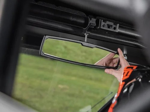 Miniatura 6 de SuperATV Espejo retrovisor de aluminio de 17 pulgadas compatible con Kawasaki Mule FX/FXT/DX/DXT/FXR 2015+ 17 pulgadas x 3-3/8 pulgadas