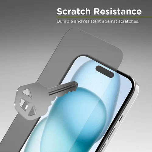 Miniatura 3 de PureGear Protector de pantalla de vidrio templado HD de máxima claridad para Apple iPhone 15 (2023) de 6.1 pulgadas, cobertura completa, ajuste