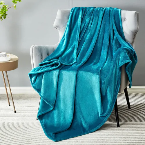 Miniatura 46 de Dreamnine Manta extrasuave, vellón de felpa, silla, sofá, 50 x 60 pulgadas, franela de terciopelo, ligera, mullida, microfelpa, decorativa, cálida