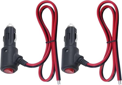 Miniatura 11 de Enchufe macho de encendedor de cigarrillos de repuesto de 12 voltios con interruptor de encendido y apagado, enchufe macho de cigarrillos de 8 pies