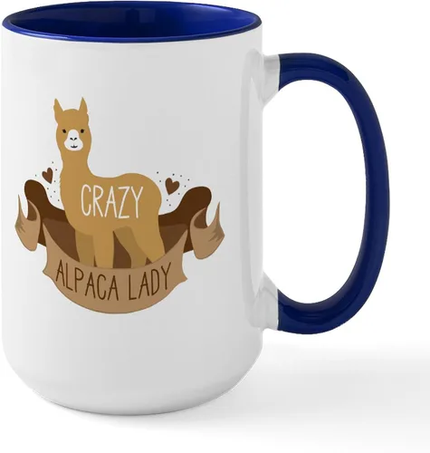 Miniatura 11 de CafePress Alpaca For Christmas Large Mug 15 oz (444 ml) Ceramic Coffee Mug